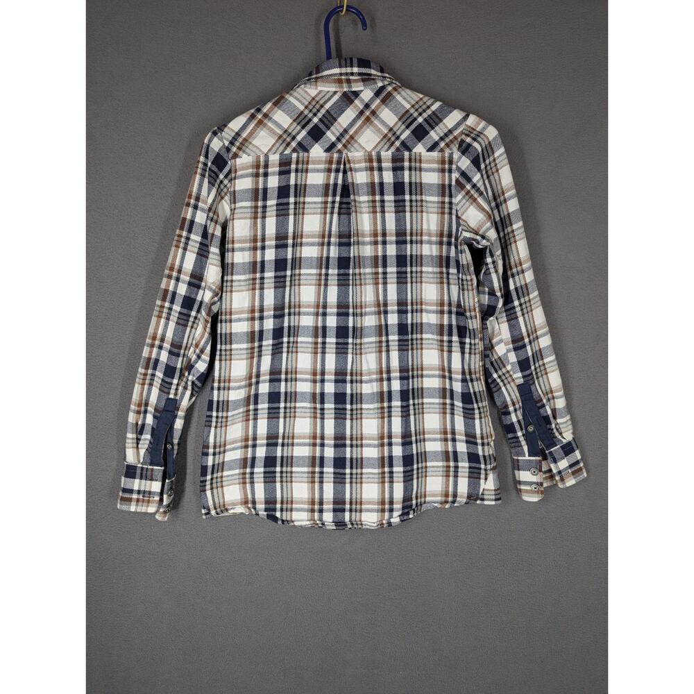 Amundsen Skauen Flannel Zip Button Field Shirt Womens Medium Plaid - Picture 12 of 14